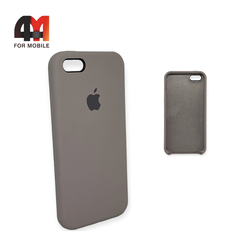 Чехол Iphone 5/5S/SE Silicone Case, 7 светло-коричневого цвета - фото 1 - id-p226617536