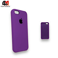 Чехол Iphone 5/5S/SE Silicone Case, 45 баклажанового цвета