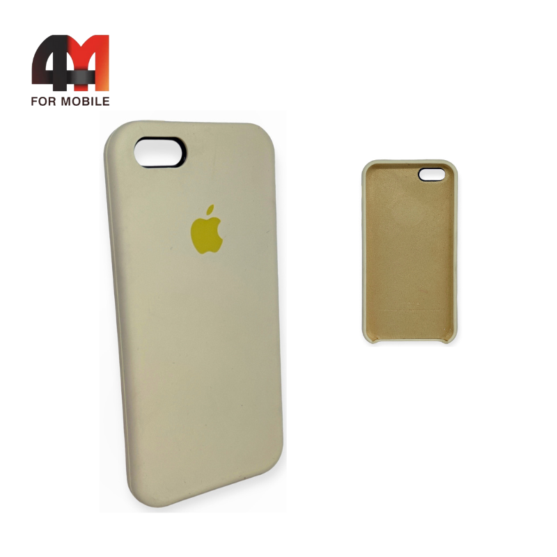 Чехол Iphone 5/5S/SE Silicone Case, 51 ванильного цвета - фото 1 - id-p226623311