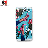 Чехол Iphone 6/6S силиконовый с рисунком, туфли chanel