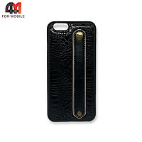 Чехол Iphone 6/6S силиконовый, с подставкой, черного цвета