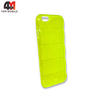 Чехол Iphone 6/6S силиконовый, волна, желтого цвета