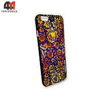 Чехол Iphone 6/6S силиконовый с рисунком, цветы, фиолетового цвета