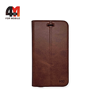 Чехол книга Iphone 6/6S коричневого цвета, HDD