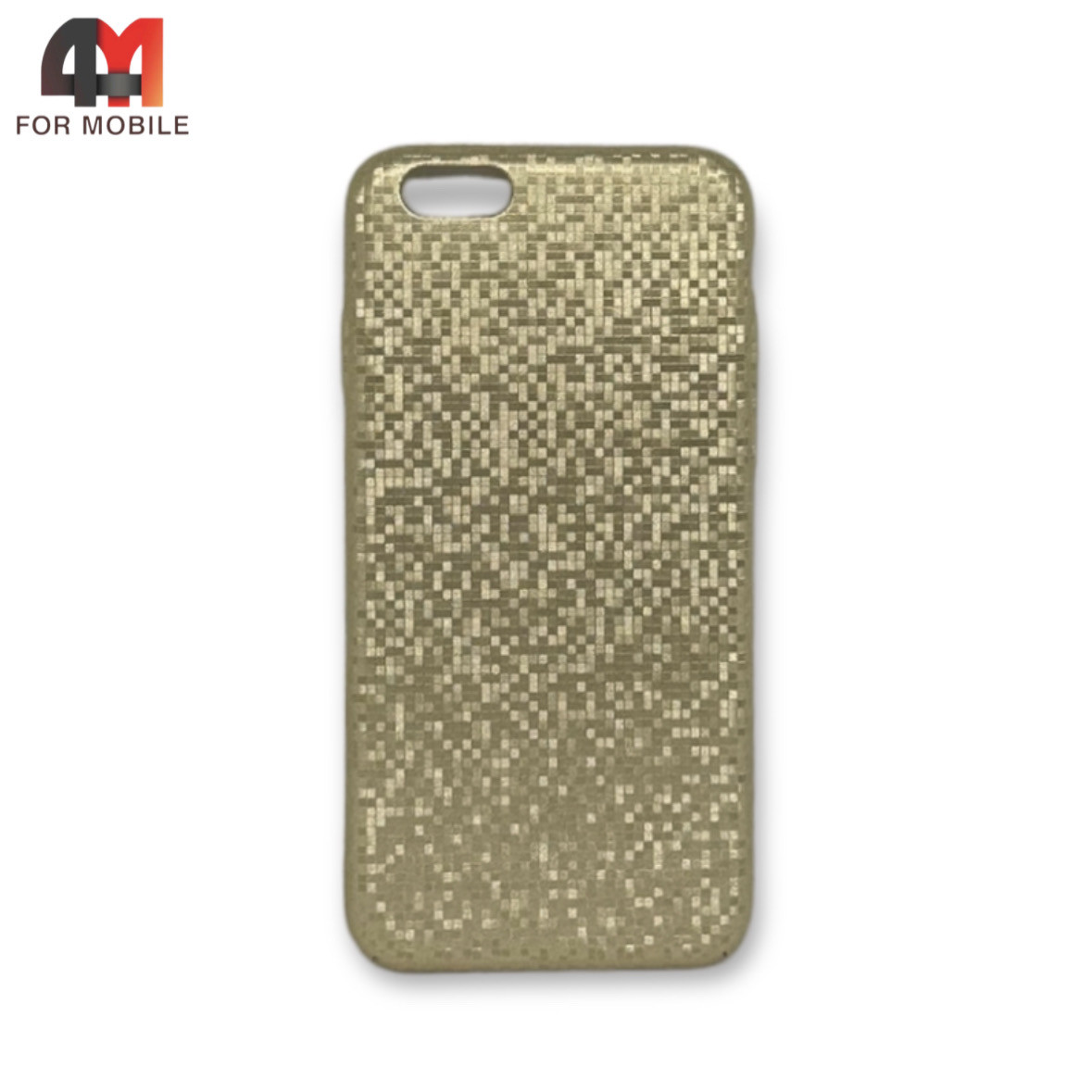 Чехол Iphone 6/6S пластиковый, мозаика, золотого цвета - фото 1 - id-p226623428