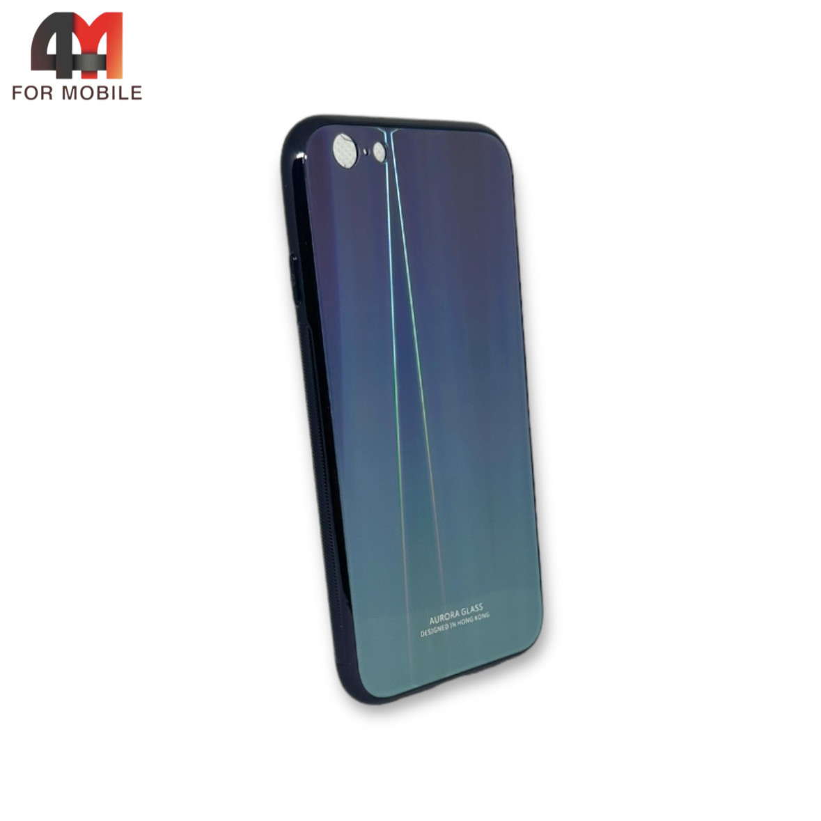Чехол Iphone 6/6S силиконовый, хамелеон, синего цвета - фото 1 - id-p226619546