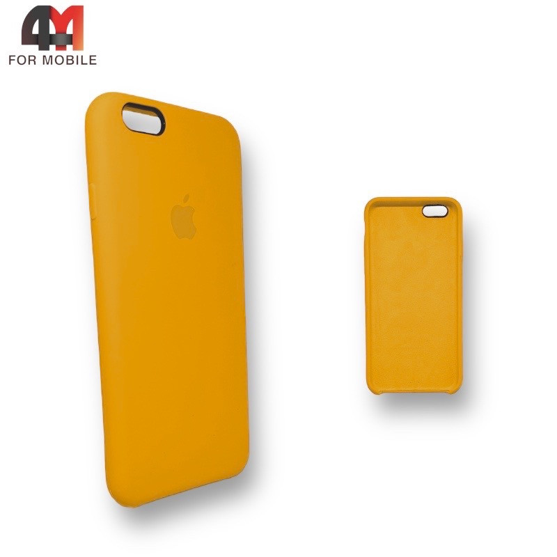 Чехол Iphone 6/6S Silicone Case, 56 абрикосового цвета - фото 1 - id-p226619131