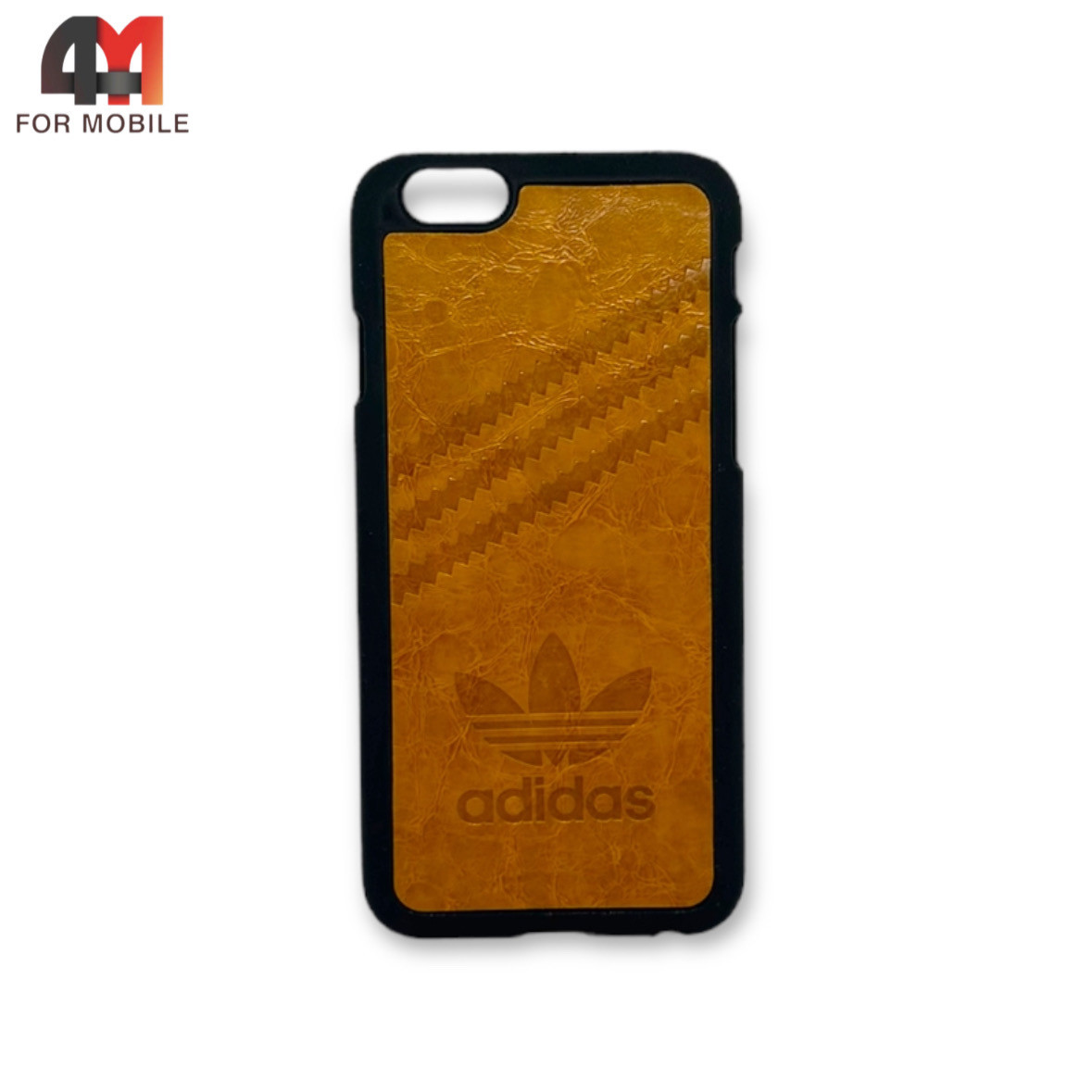 Чехол Iphone 6/6S пластиковый с рисунком, Adidas, горчичного цвета - фото 1 - id-p226618105