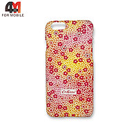 Чехол Iphone 6/6S пластиковый с рисунком, цветы, желтого цвета