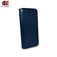 Чехол книга Iphone 6/6S синего цвета, New Case
