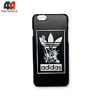 Чехол Iphone 6/6S пластиковый с рисунком, Adidas, черного цвета
