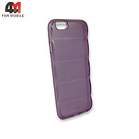 Чехол Iphone 6/6S силиконовый, волна, фиолетового цвета