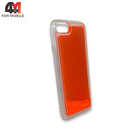 Чехол Iphone 6/6S силиконовый, песочек, оранжевого цвета