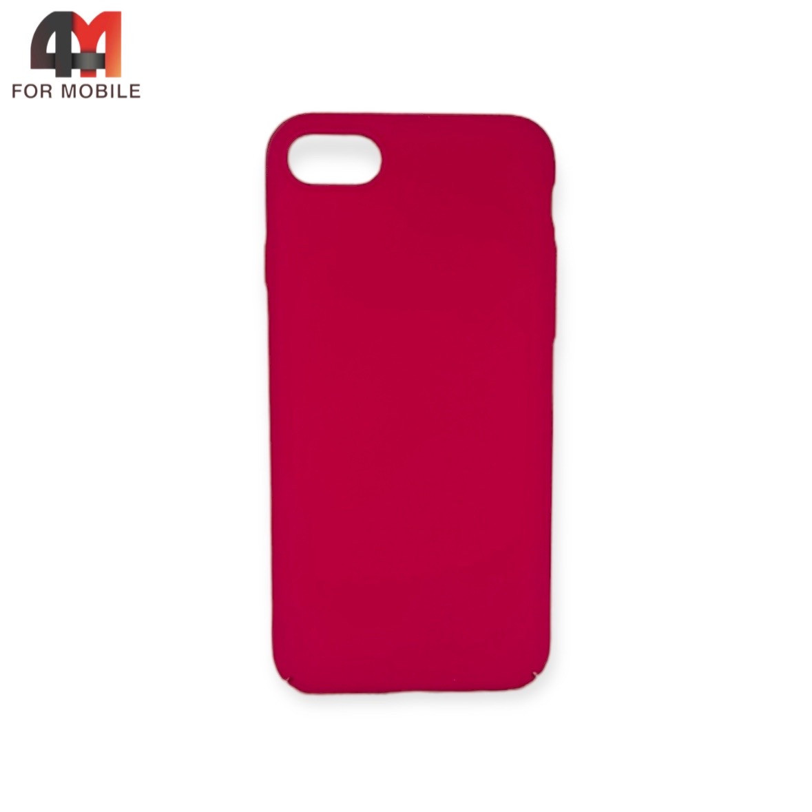 Чехол Iphone 6/6S пластик, матовый, малинового цвета - фото 1 - id-p226620863