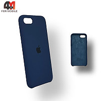 Чехол Iphone 7/8/SE 2020/SE 2022 Silicone Case, 8 черно-синего цвета