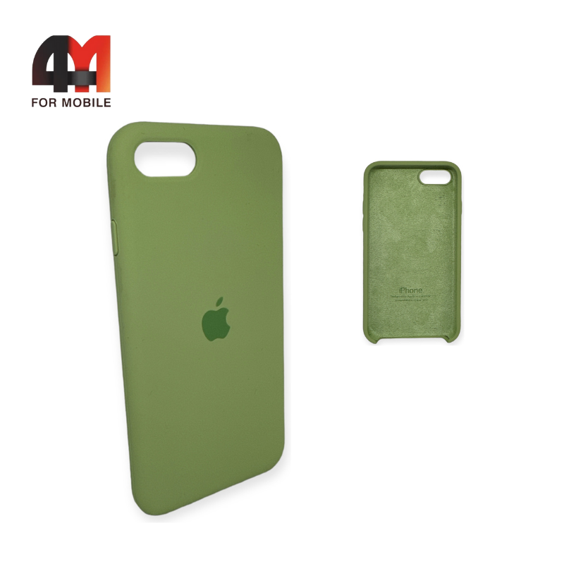 Чехол Iphone 7/8/SE 2020/SE 2022 Silicone Case, 1 зеленого цвета - фото 1 - id-p226619637