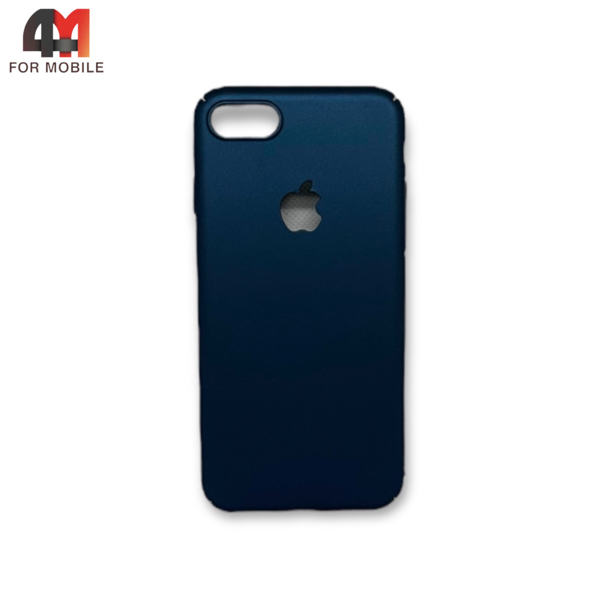 Чехол Iphone 7/8/SE 2020/SE 2022 пластиковый, матовый, синего цвета - фото 1 - id-p226619958