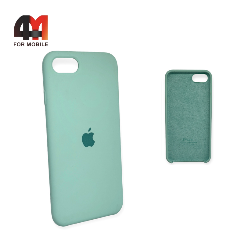 Чехол Iphone 7/8/SE 2020/SE 2022 Silicone Case, 17 мятного цвета - фото 1 - id-p226617442