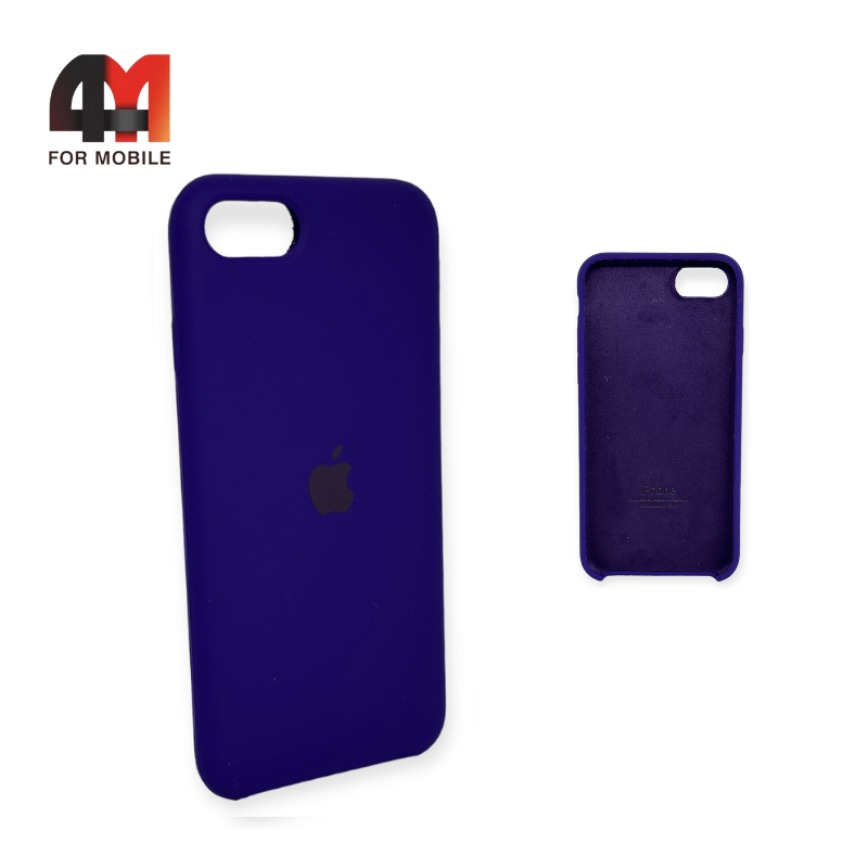 Чехол Iphone 7/8/SE 2020/SE 2022 Silicone Case, 30 фиолетового цвета - фото 1 - id-p226617231