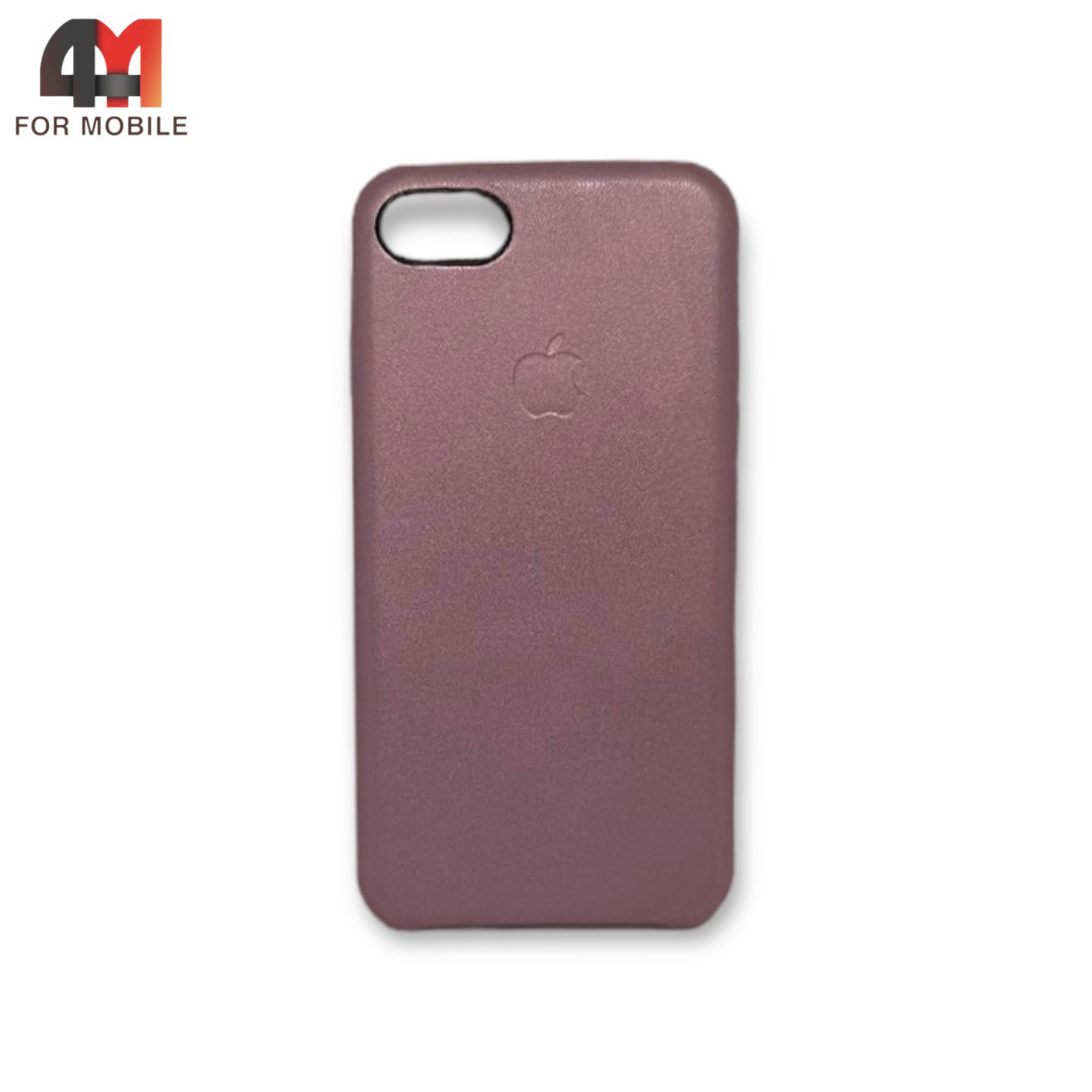 Чехол Iphone 7/8/SE 2020/SE 2022 пластиковый, Leather Case, розового цвета - фото 1 - id-p226620348