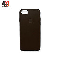 Чехол Iphone 7/8/SE 2020/SE 2022 пластиковый, Leather Case, коричневого цвета