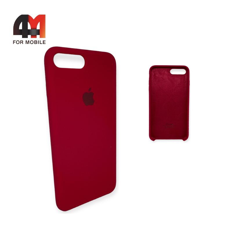 Чехол Iphone 7 Plus/8 Plus Silicone Case, 36 рубинового цвета - фото 1 - id-p226621071