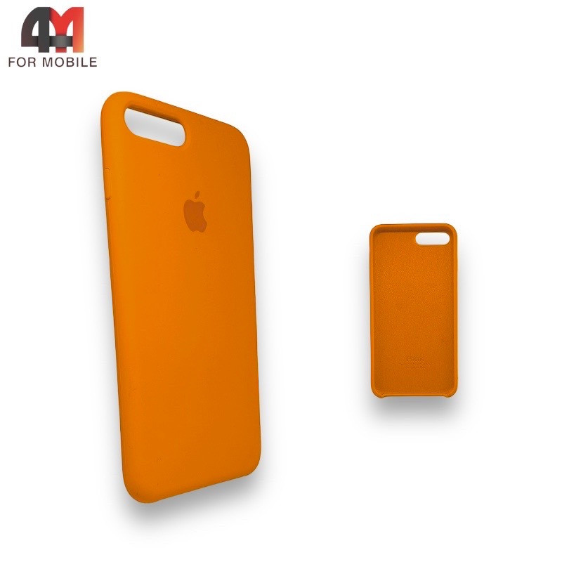 Чехол Iphone 7 Plus/8 Plus Silicone Case, 66 апельсинового цвета - фото 1 - id-p226622991