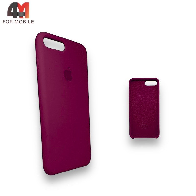 Чехол Iphone 7 Plus/8 Plus Silicone Case, 52 бордового цвета - фото 1 - id-p226618932