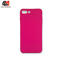 Чехол Iphone 7 Plus/8 Plus силиконовый, матовый, ярко-розового цвета, Case