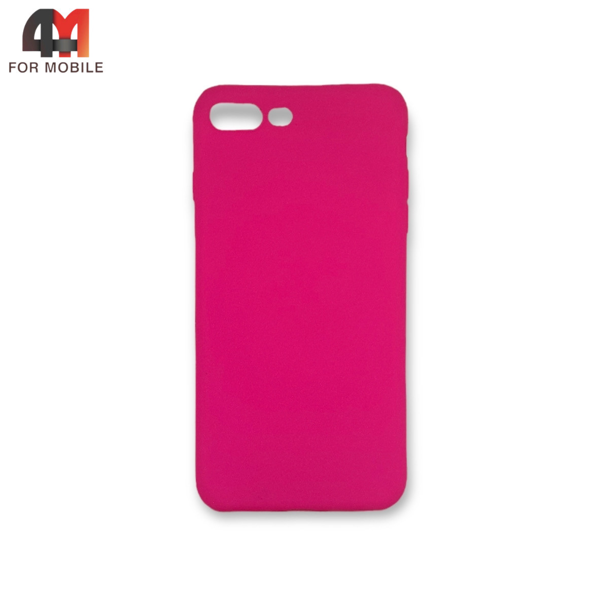 Чехол Iphone 7 Plus/8 Plus силиконовый, матовый, ярко-розового цвета, Case - фото 1 - id-p226618377