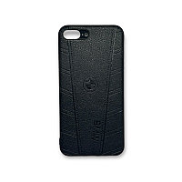 Чехол Iphone 7 Plus/8 Plus силиконовый, под кожу, черного цвета, BMW