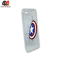 Чехол Iphone 7 Plus/8 Plus силиконовый с рисунком, Капитан Америка