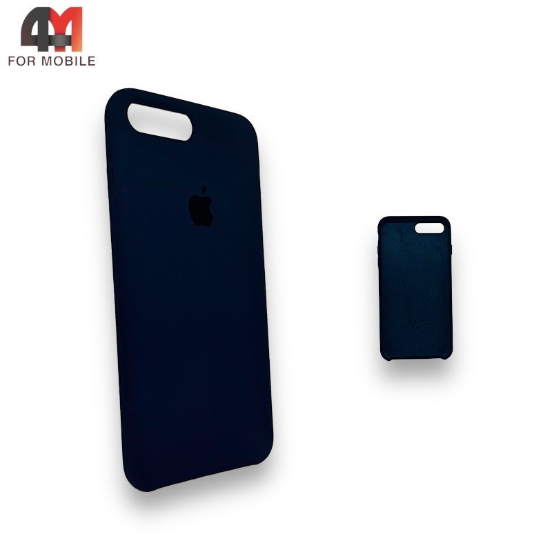 Чехол Iphone 7 Plus/8 Plus Silicone Case, 8 черно-синего цвета - фото 1 - id-p226617668