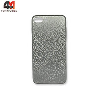 Чехол Iphone 7 Plus/8 Plus пластиковый, мозаика, серебристого цвета