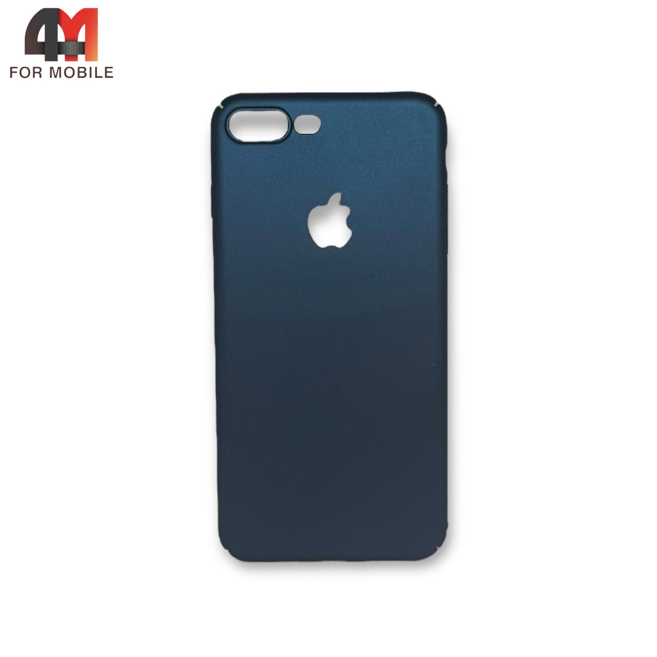 Чехол Iphone 7 Plus/8 Plus пластиковый, матовый, синего цвета - фото 1 - id-p226619970