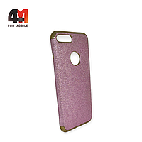 Чехол Iphone 7 Plus/8 Plus силиконовый с блестками, розового цвета
