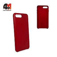 Чехол Iphone 7 Plus/8 Plus пластиковый, Leather Case, красного цвета