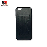 Чехол Iphone 6 Plus/6S Plus силиконовый, с подставкой, черного цвета, Kanjian
