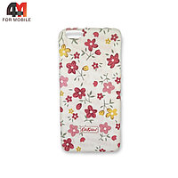 Чехол Iphone 6 Plus/6S Plus пластиковый с рисунком, цветы, белого цвета