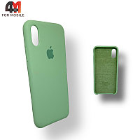 Чехол Iphone X/Xs Silicone Case, 68 цвет зеленый чай