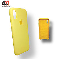 Чехол Iphone X/Xs Silicone Case, 37 лимонного цвета