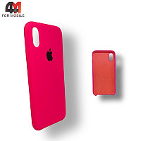 Чехол Iphone X/Xs Silicone Case, 47 ярко-розового цвета