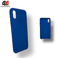 Чехол Iphone X/Xs Silicone Case, 38 полуночно-синего цвета