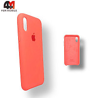 Чехол Iphone X/Xs Silicone Case, 65 лососевого цвета