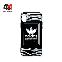 Чехол Iphone X/Xs силиконовый с рисунком, Adidas