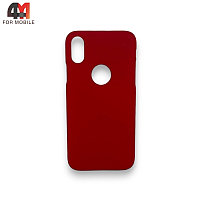 Чехол Iphone X/Xs пластиковый, красного цвета, Nillkin