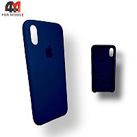 Чехол Iphone X/Xs Silicone Case, 20 темно-синего цвета