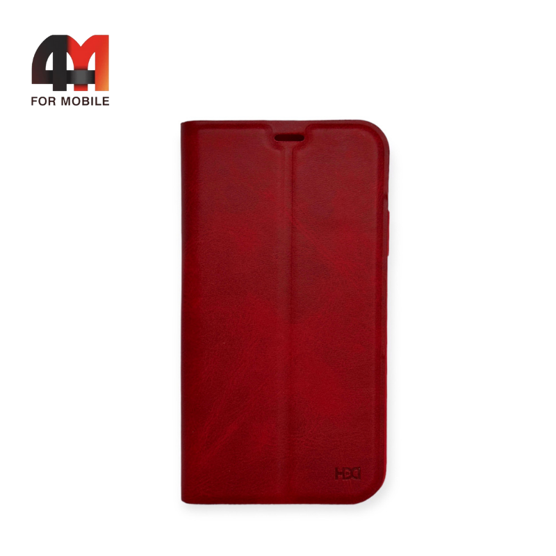 Чехол книга Iphone X/Xs красного цвета, HDD - фото 1 - id-p226624326