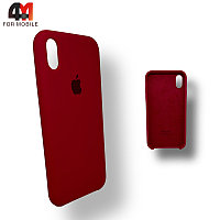 Чехол Iphone X/Xs Silicone Case, 36 рубинового цвета
