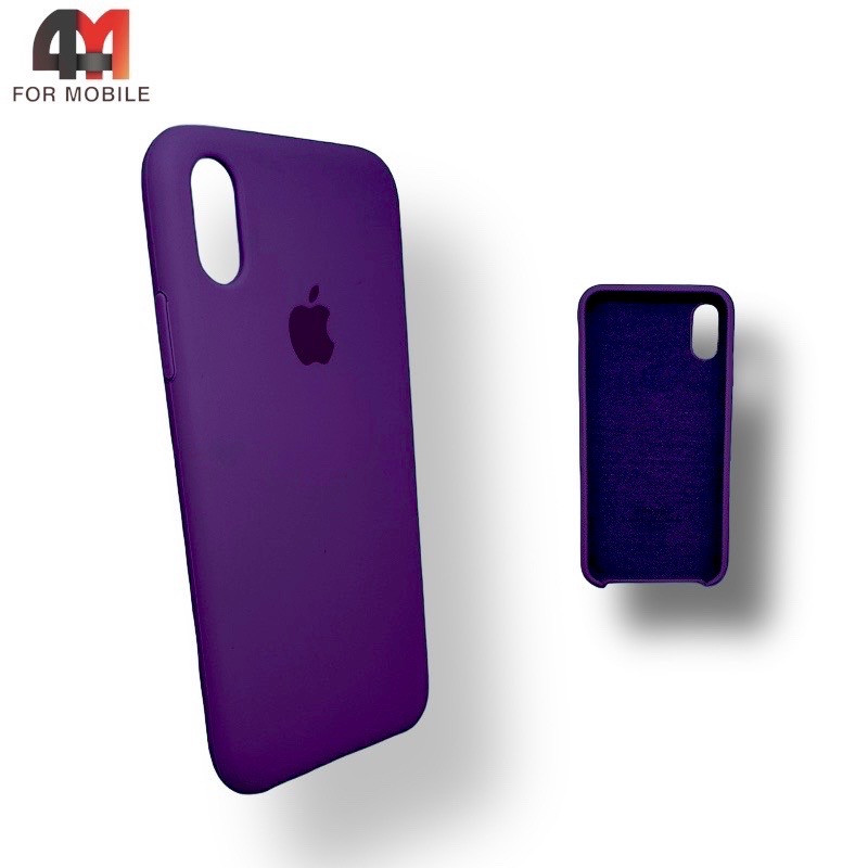 Чехол Iphone X/Xs Silicone Case, 71 цвет аметист - фото 1 - id-p226624373